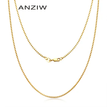 

925 Sterling Silver Pendant Necklace Men 1.0mm Italian Necklace Chain 16''18''20'' Solid Franco Square Box Link