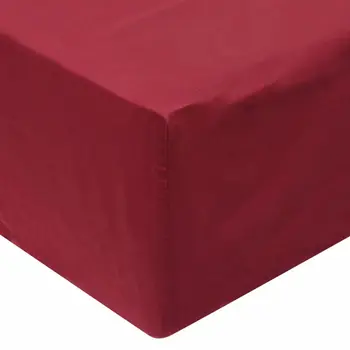 

Vidaxl fitted sheet 2 PCs 140x200 cm cotton burgundy red