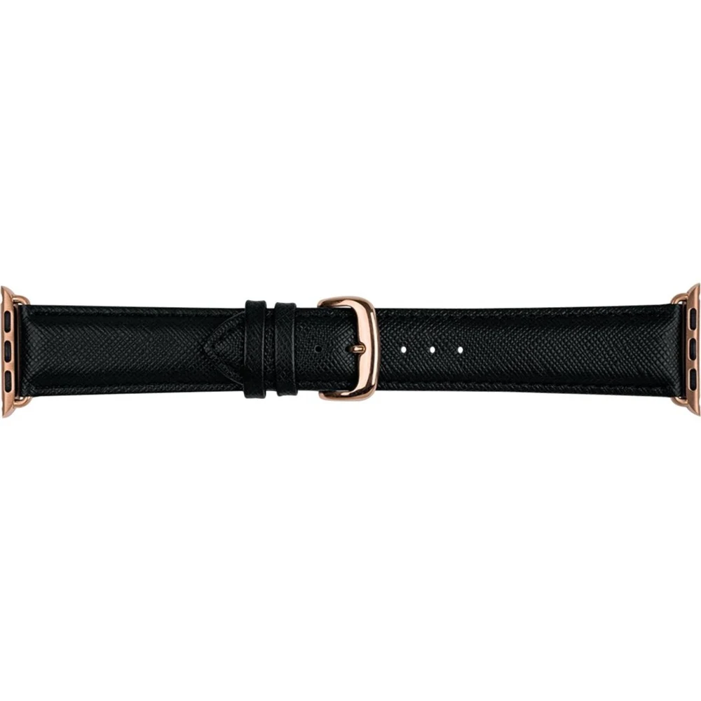 Кожаный ремешок для часов Apple Watch Dbramante1928 Madrid- Watch Strap 42mm- Night Black черный
