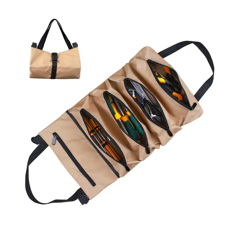 Multi-Purpose Foldable Wrench Tool Oxford Painters Working Organizer Hanging Bag Screwdriver Tote Tools Storage Case Car best tool bag