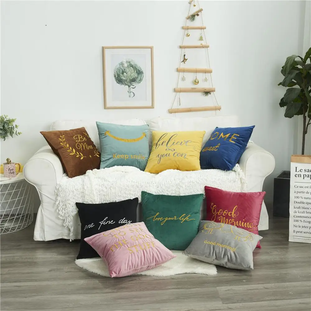 

Gacsidy Store Dakimakura Porcelain Pillow Case Cafe Home Dutch Velvet Embroidery pillow case cover Bedroom Office