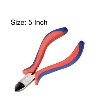 

uxcell Diagonal Cutting Pliers 5 Inch Flush Wire Cutter Side Cutting Pliers 2 Pcs