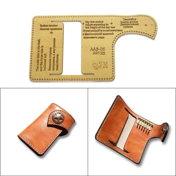 

Handmade leather goods Drawing key package Edition drawing Acrylic version Handmade leather diy plate template