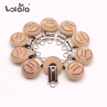 

5pcs/lot Metal Wooden Baby Children Pacifier Holder Clip Infant Soother Clasps Holders Nursing Accessories Diy Tool