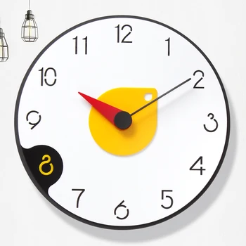 

Silent Wall Clock Simple Round Personality Modern Design Living Room Bedroom Nordic Design Reloj Pared Home Decor BE50wc