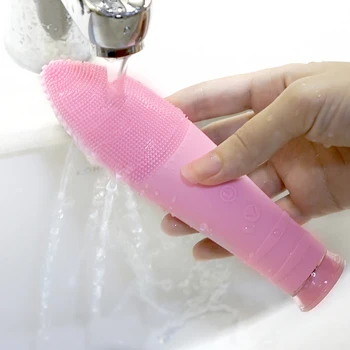

USB Rechargeable Face Cleaning Electric Face Brush Tool Silicone Face Cleaner Skin Tool Deep Pore Cleansing Waterproof