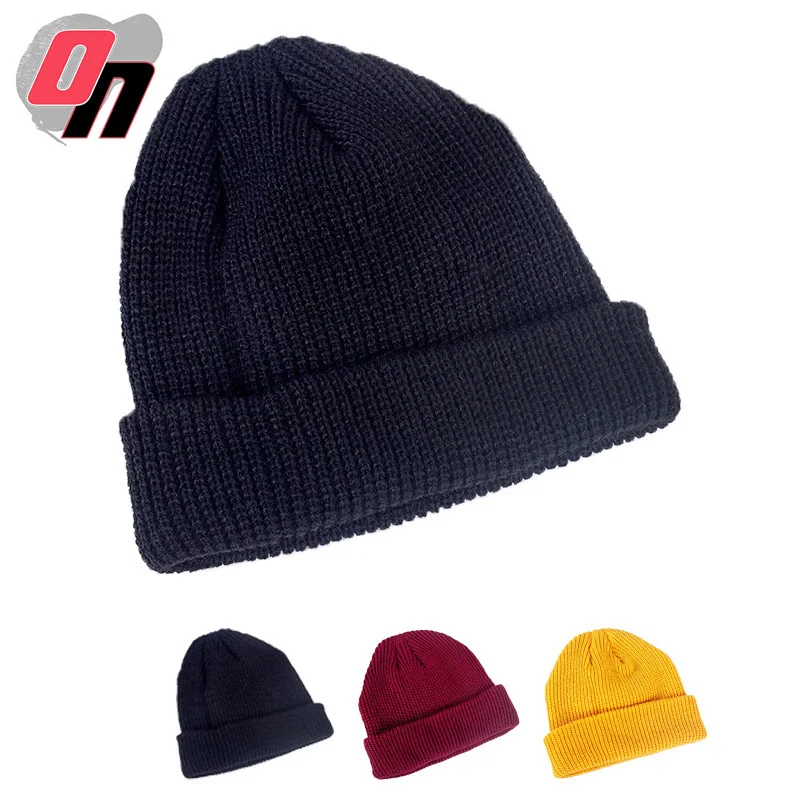 

Korean-style Dome Autumn And Winter Knitted Wool Cap Children di zhu mao Fashion Yuppie Closed-toe Sailor Rogue Skullcap Men's