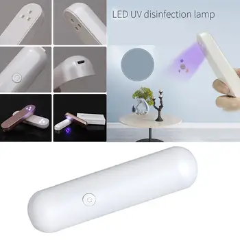 

3-LED Portable UVC Germicidal Light Mini Digtal UV Sterilizer Light Handheld Disinfection Antibacterial Lamp for Home Travel