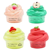 Masło owocowe Slime Fluffy Glue Charms do dodatków szlamowych materiały gliniane plastelina Slimes Kit modelowanie czekolady zabawka dla dzieci