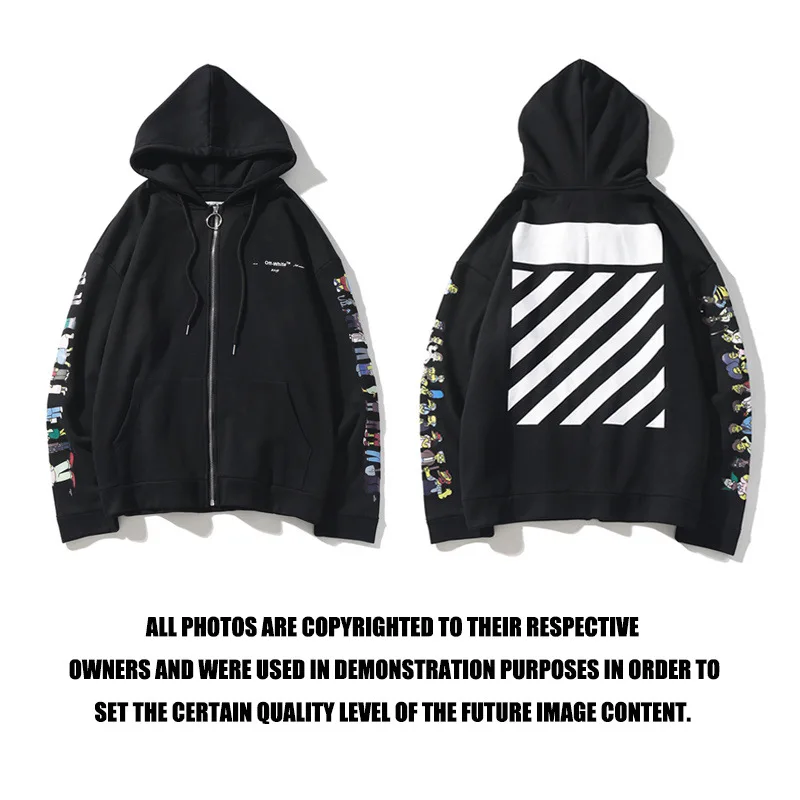 Off-White свитер-кардиган с принтом