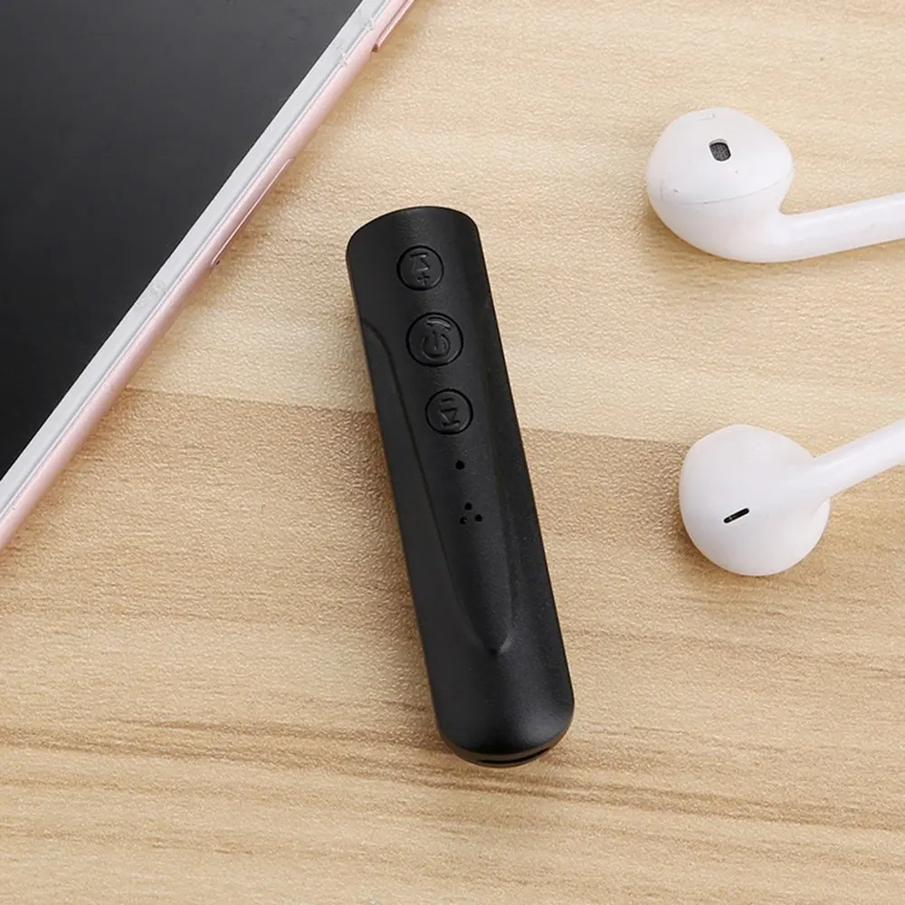 Мини Bluetooth приемник с микрофоном Поддержка беспроводной громкой связи 3,5 мм авто AUX аудио адаптер для автомобиля стереосистемы телефон MP3