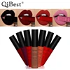 Qibest Brand 34 Colors Waterproof Matte Nude Lipstick Lipkit Pigment Dark Red Black Long Lasting Lip Gloss Women Makeup Lipgloss ► Photo 2/6