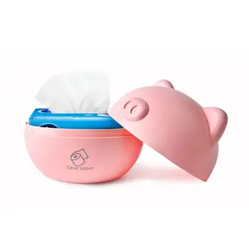 

Home Pig design Tissue Boxes Desktop Napkin Holder Cute Cartoon Tissue Paper box E7CB
