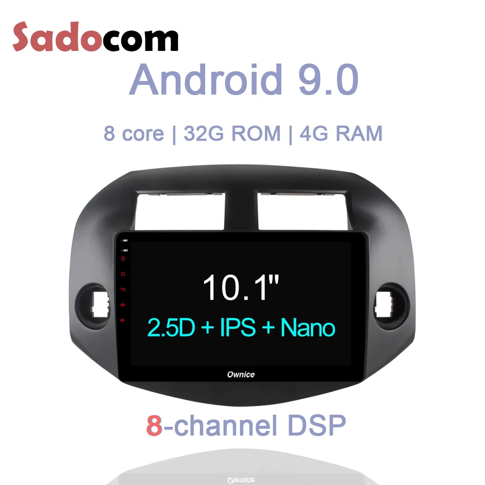 DSP 10 1 &quotAndroid 9 0 4 Гб ram автомобильный dvd-плеер gps Bluetooth Радио OBD DVR камера TPMS система