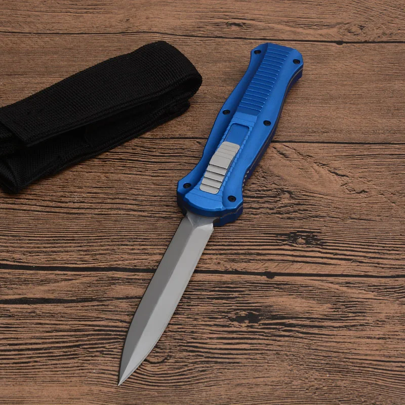 Drebo версия BM 3310 четыре цвета алюминиевая ручка Фрукты Кухня Открытый Инструменты фиксированным лезвием нож - Цвет: Blue