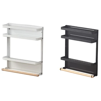 

Spice Storage Organizer Rack for Kitchen Shelf netic Refrigerator Wall Mounted