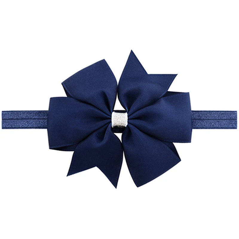 baby essential  1 PCS 11 CM Fashion Dovetail Grosgrain Ribbon Bowknot Toddler Elastic Headband DIY Baby Headwear Clothing Decoration 20 Colors designer baby accessories Baby Accessories