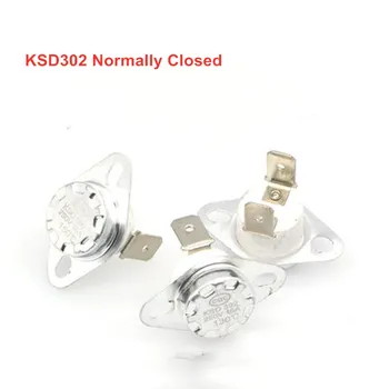 

1pcs Bimetal Thermostat KSD302 Ceramics 16A250V 300C 260C 250C 240C 230C 220C 210C 200C 195C 190C degrees