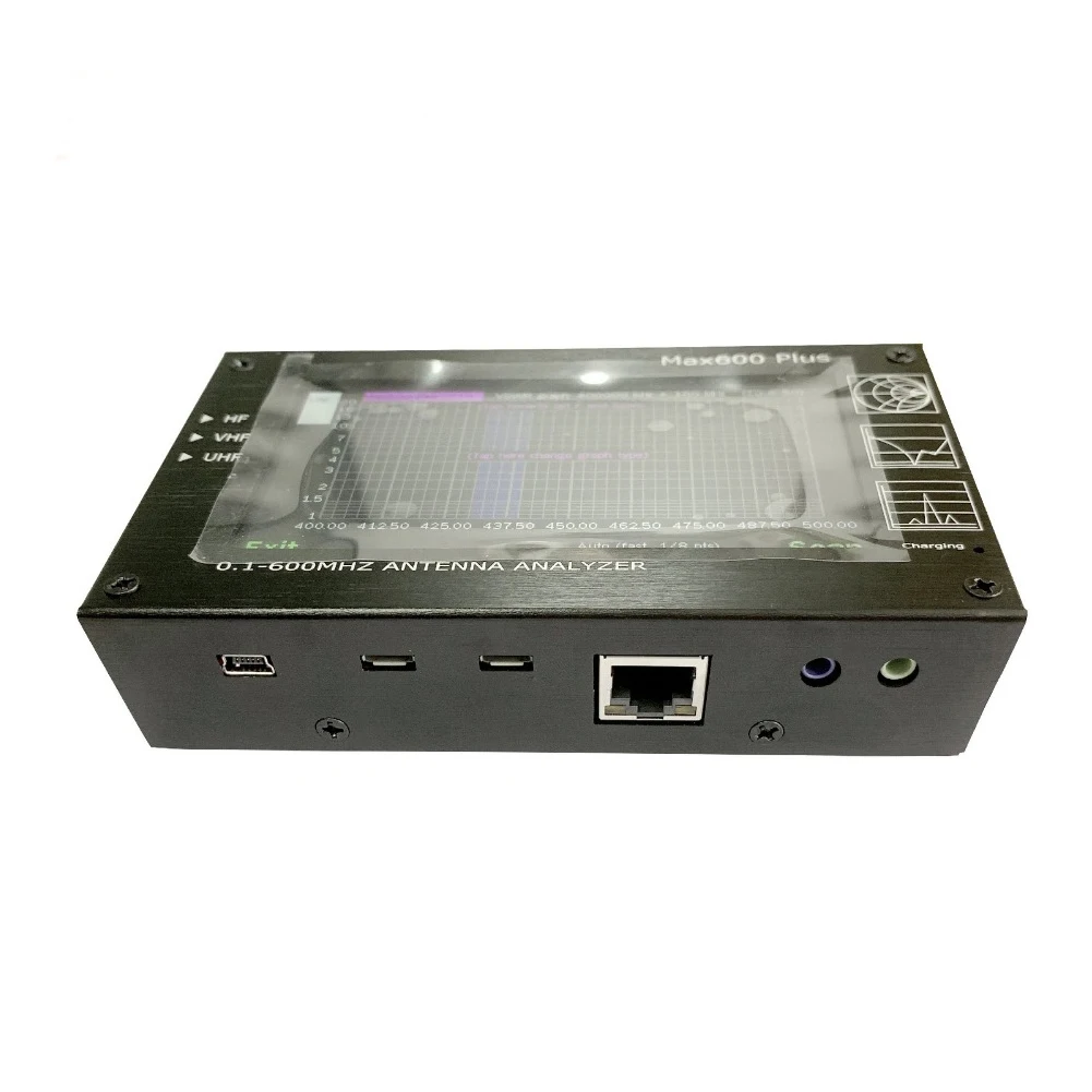 

0.1 To 600MHZ USB Rechargeable HF VHF UHF Electronic Frequency Vector Network Analyzer TF Card Standing Wave Touch Screen