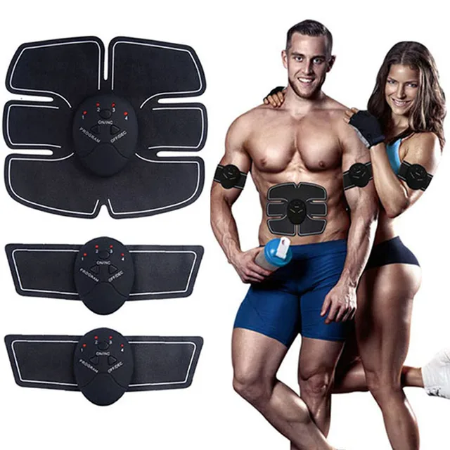 US $10.44 EMS Abdominal Muscle Trainer Stimulator Vibration Abdomen Arm Fitness Slimming Machine Fat Burning