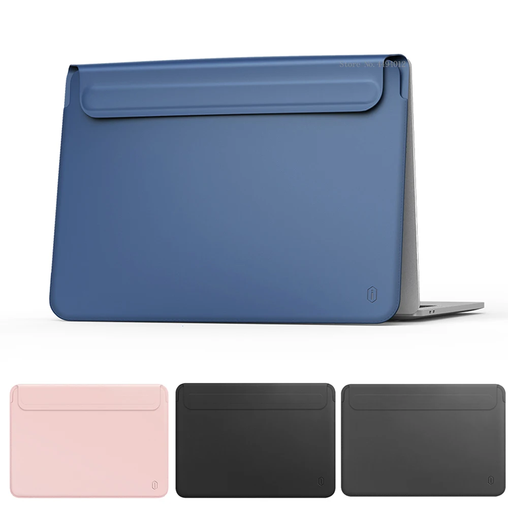 

Laptop Bag for MacBook Touch ID Air 13 A1932 Leather Sleeve for MacBook Air Retina Pro 11 12 13 13.3 15 Ultra-slim Notebook Case