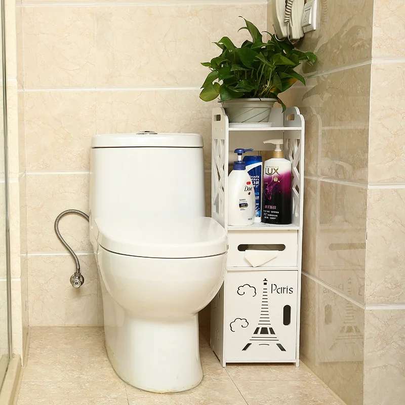 

Bathroom Storage Shelf Floor Bathroom Storage Cabinets Toilet Rack Chamber Pot zhi di shi Bathroom Storage Supplies