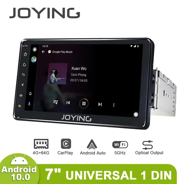 $342.24 7 Inch Universal Android 10 Car Radio Stereo Single 1Din Head Unit 4GB 64GB GPS Navigation Multimedia Player Rear View Camera