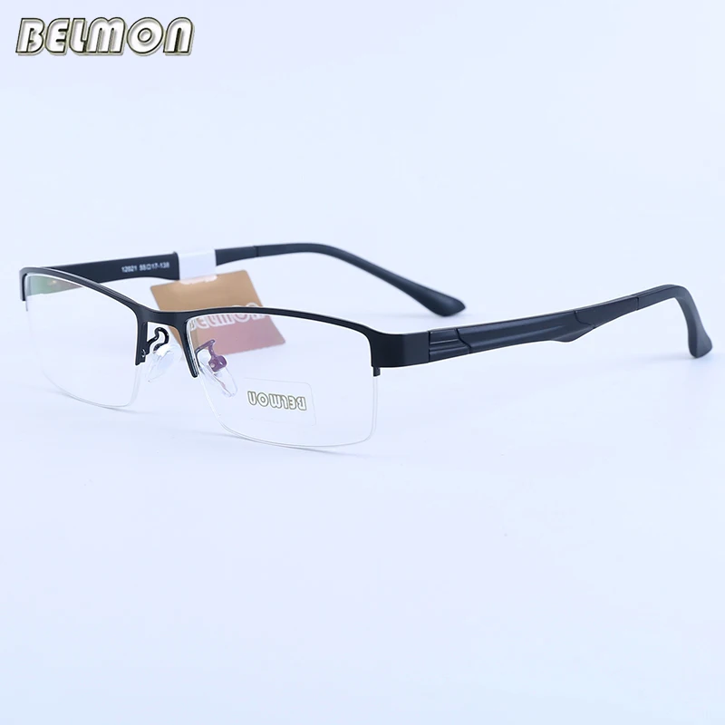

Belmon Eyeglasses Frame Men Computer Optical Prescription Myopia Nerd Clear Lens Eye Glasses Spectacle Frame For Male 12021