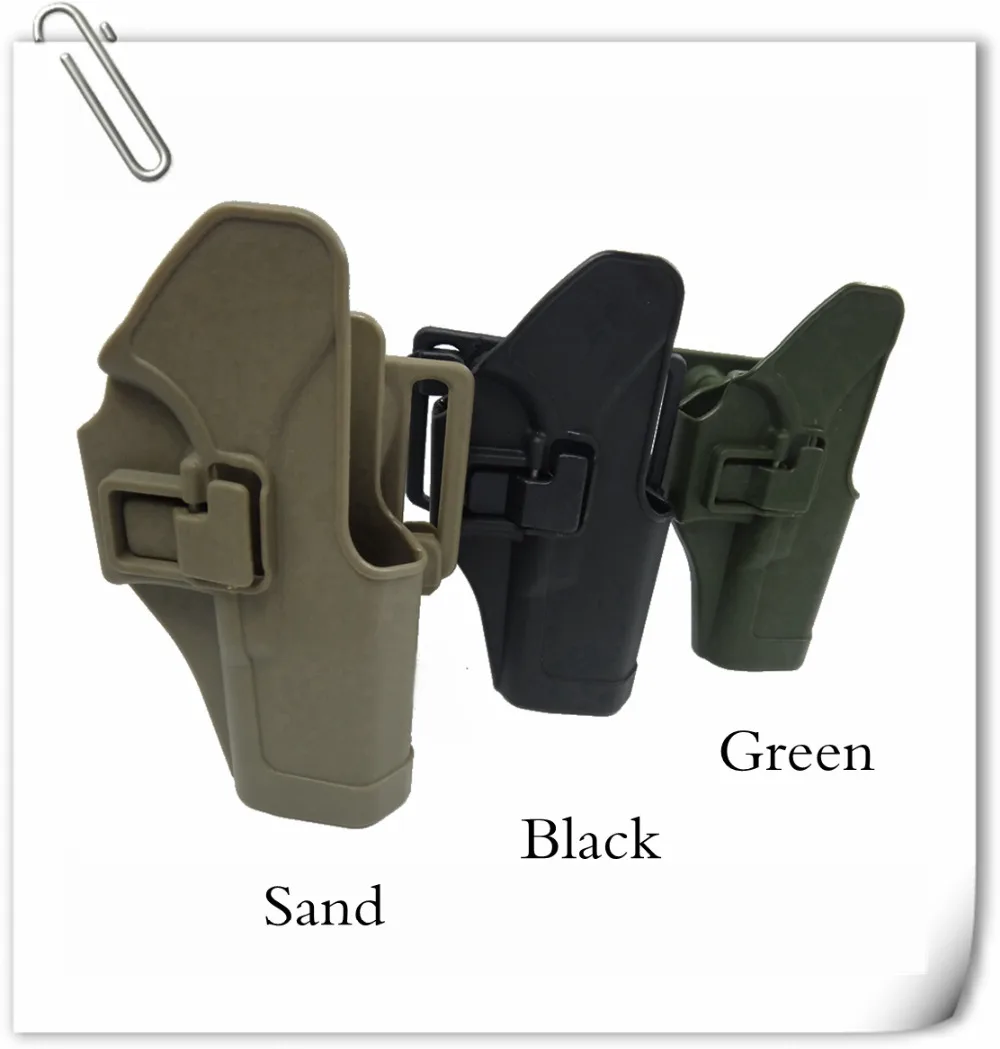 

3 Color Hunting Tactical Holster Outdoor Right Hand Belt Pistol Gun Holster Pouch Case for GL 17 19 22 23 31 32
