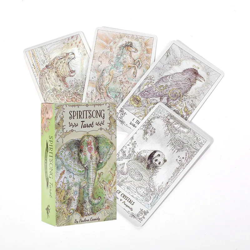 

Spiritsong Tarot Cards Deck Games Oracle Party Playing Card English Tarot Table Board Game Divination Fate Entertainment