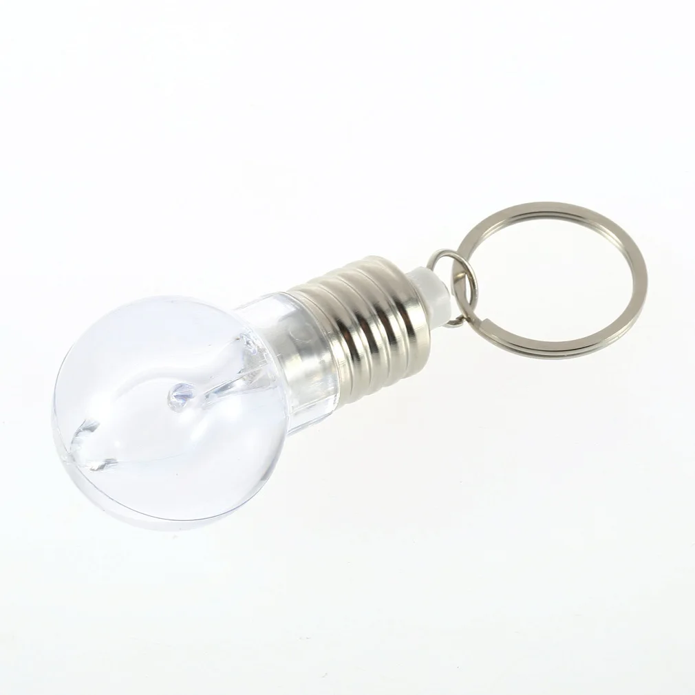 Creative Colorful Bike Light Changing LED Bicycle Light Mini Bulb Lamp Key Chain Ring Keychain Clear Bike Lamp Torch Keyring