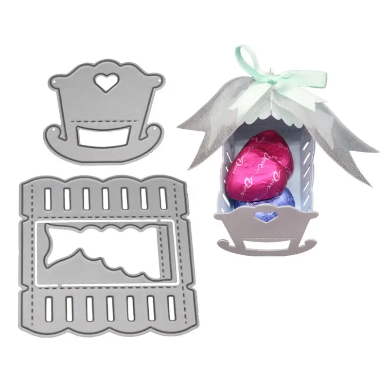 

1Set 3D Baby Cot Metal Cutting Dies Stencil DIY Scrapbooking Album Stamp Paper Card Embossing Craft Decor
