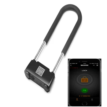 

Motorcycle Motocross LockSmart bluetooth Keyless U Type Lock Rechargeable Antitheft Phone APP Remote Control Password Door Lock