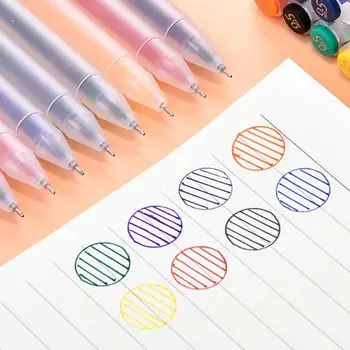 

8 Pcs/Set Color Gel Pen Drawing Color Pen Markers Gel Set School Neon Marker Pastel Rollerball Office Stationery Pens Refil P2X2