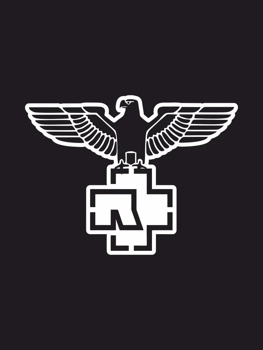 Наклейка на авто &quotRAMMSTEIN" 17х12 см. | Автомобили и мотоциклы