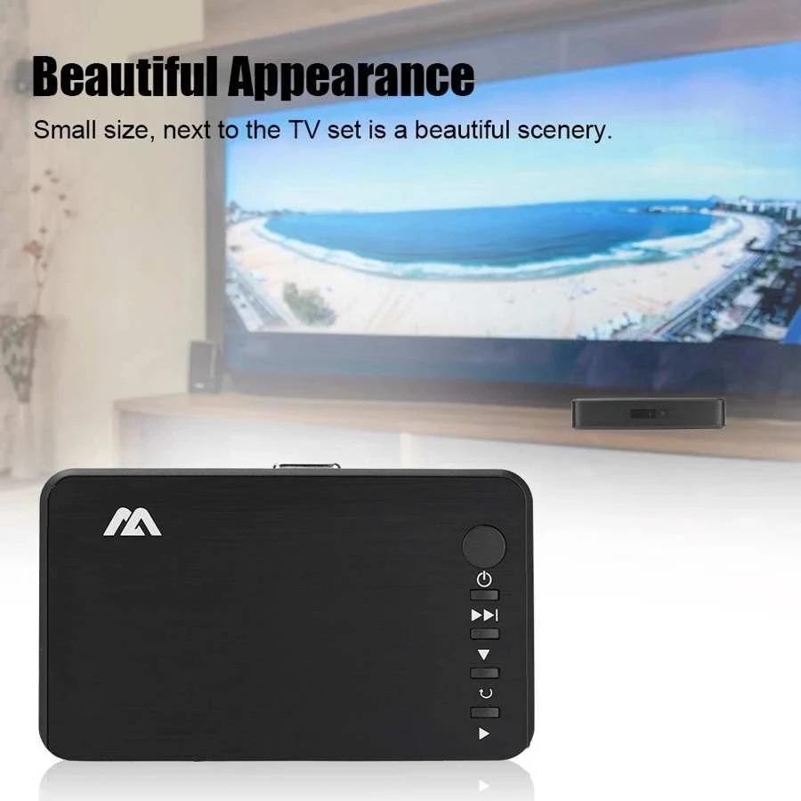 ̴ Ǯ HD ̵ Ƽ̵ ÷̾, ڵ  1080P USB ܺ HDD ̵ ÷̾, SD ũ VGA AV  MKV RMVB 