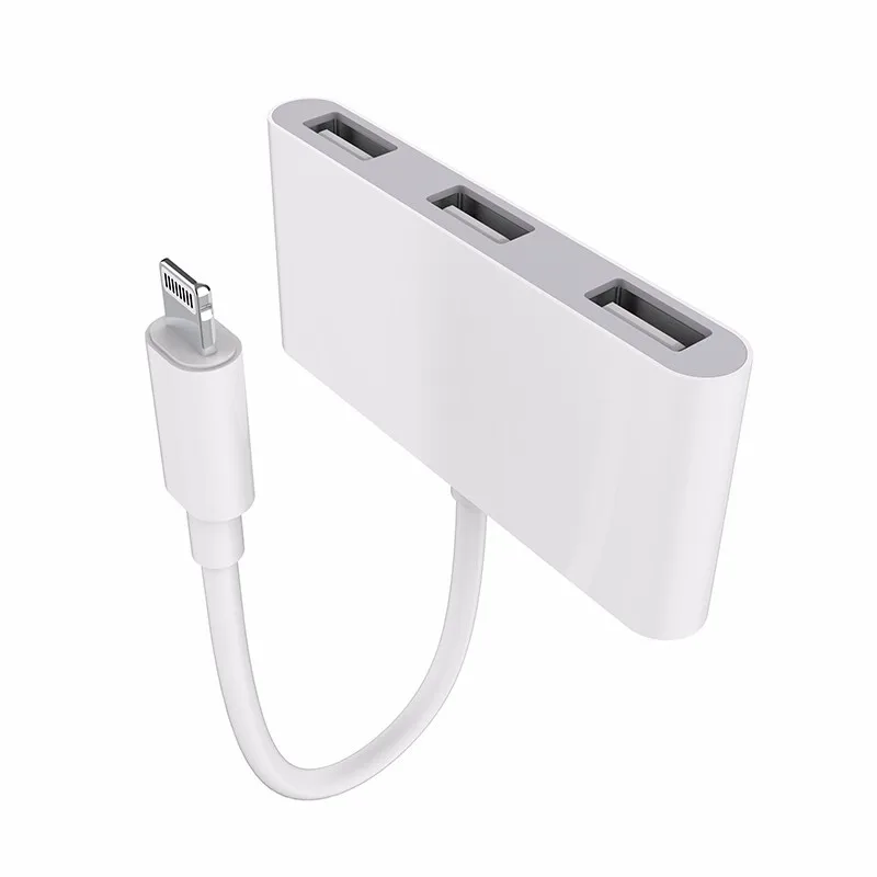 Upgraded Version IOS13 OTG адаптер для iPhone 11 XR X XS Max 8/7 Освещение USB не нужно Приложение Поддержка Мобильный жесткий диск/твердотельный накопитель SSD - Цвет: Upgraded Version