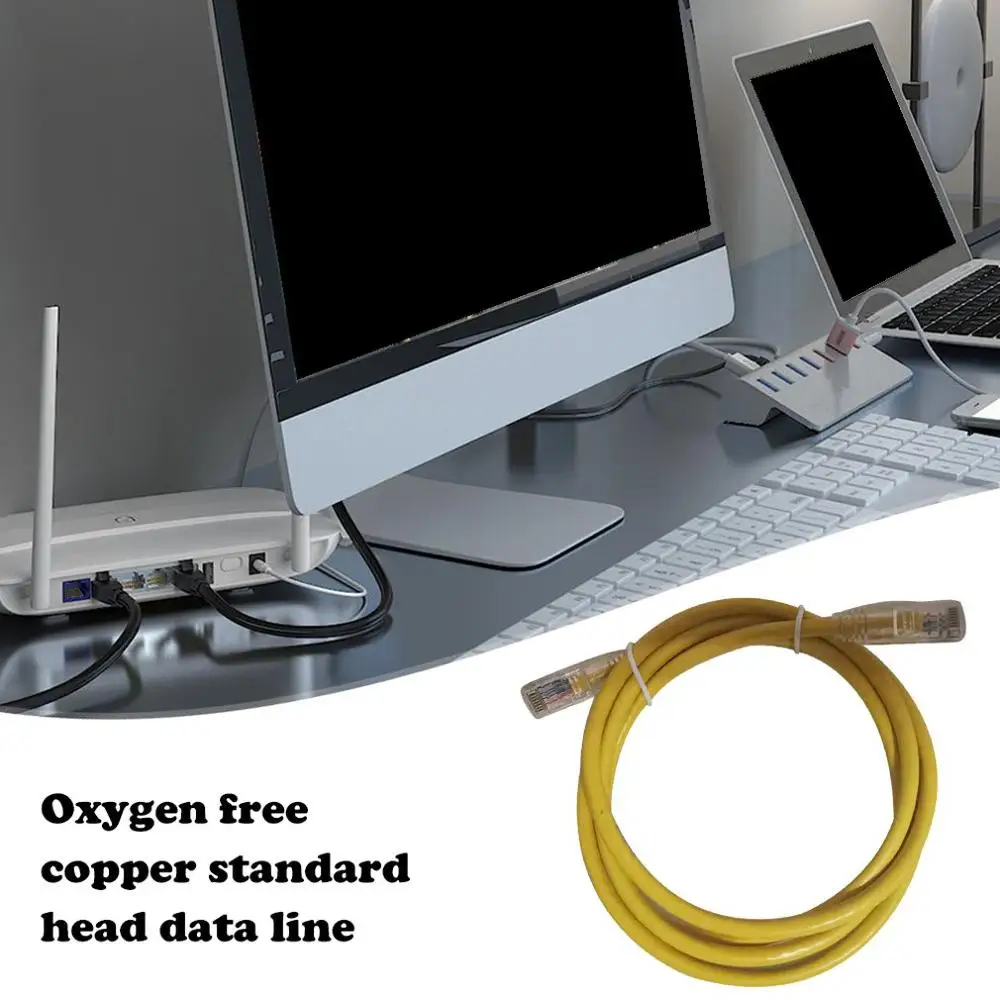 Соединительный кабель Ethernet, шесть типов, круглый провод, бескислородная медь, прозрачный, чистый хвост, стандартная линия передачи данных