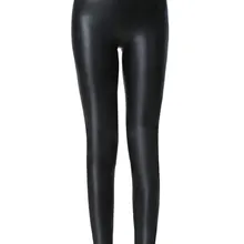 Everbellus-Leggings de cuero de cintura alta para mujeres, pantalones de realce, sexy, PU, de fitness, grueso, delgado, color negro, mate y claro