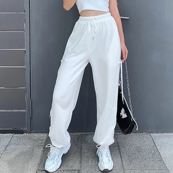 

Darlingaga street design drawstring casual pants women's loose and slim Hong Kong Style versatile Leggings