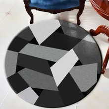 Геометрический круглый ковер, коврик для двери, ковры для гостиной, ковер для спальни, Противоскользящий коврик для пола, коврик для дома, Текстиль