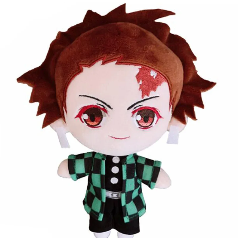 Kamado Tanjirou 20 см Demon Slayer: Kimetsu no Yaiba Nezuko Tanjirou Douma Makomo Kochou Shinobu фигурка косплей милые плюшевые куклы мягкая игрушка подарок - Цвет: Kamado Tanjirou