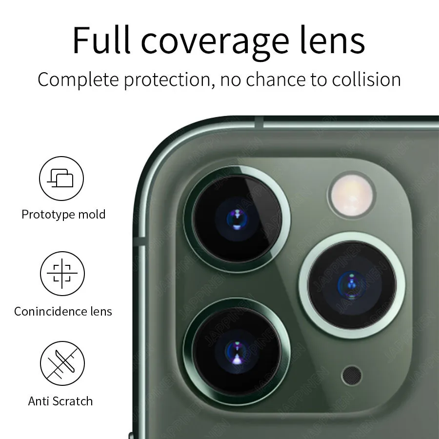 2 шт./лот полное покрытие объектива камеры закаленное стекло для IPhone 11 Pro Max защита экрана прозрачная задняя камера защитная пленка