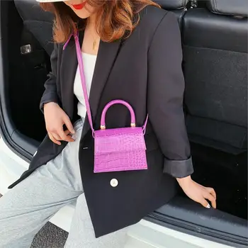 

2020 Mini Stone Pattern Totes For Women 2020 Crossbody Shoulder Messenger Handbags Lady Travel Cross Body Bag Purses