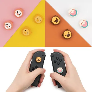 

Animal Crossing Rabbit Duck Thumb Stick Grip Cap Joystick Cover For Nintendo Switch NS Lite Joy-con Controller Thumbstick Case