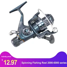Передняя Задняя двойная тормозная тянущаяся система спиннинговые Катушки 5BB спиннинговая рыболовная Катушка 2000-6000 серии для наружных рыбных инструментов высокая скорость