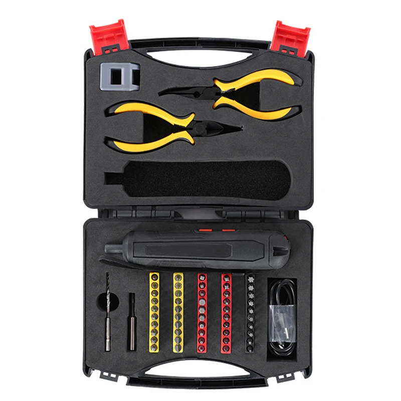 

Mini Electric Screwdriver Bits Set USB Rechargeable Househould Hand Repair Tools Bring Comfortable Grip While Using