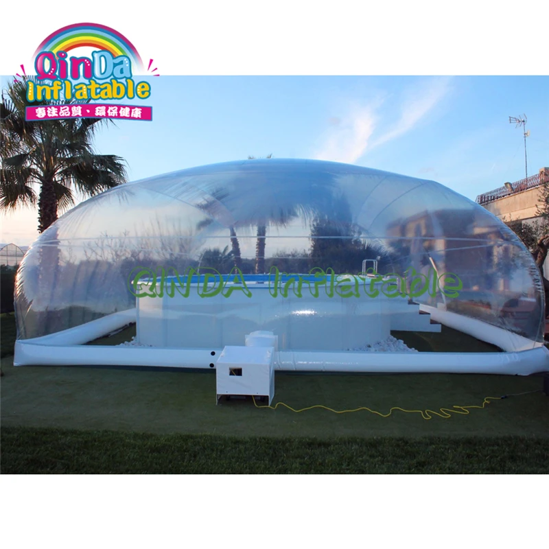 Дешевый надувной бассейн защитный тент, гигантский надувной бассейн куполообразная крыша палатка, небольшой надувной бассейн тент укрытие