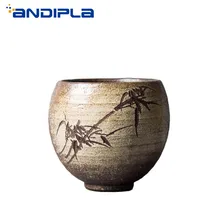110 мл ручной работы Грубая Керамическая пиала чашка керамические чашки керамический чайный набор кунг-фу пуэр мастер чашка чайная чаша креативный домашний декор