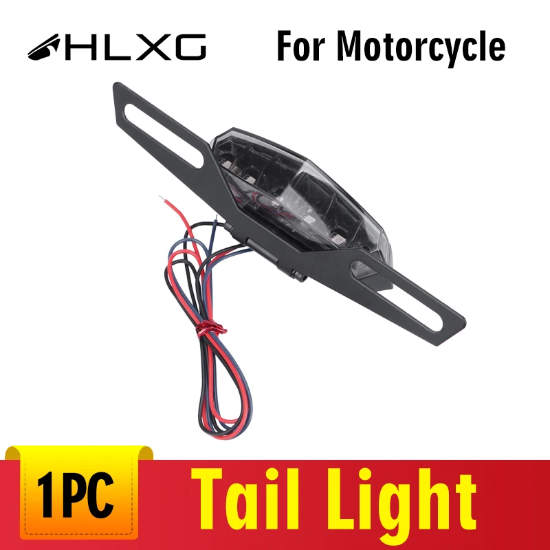 

1Piece 6 LED Stop Signal Indicator Motorbike Blinker Turn Signals Brake Light Universal Tail Light Red Blue for Moto Accessories